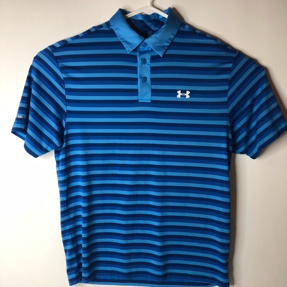 Under Armour Other - Under Armour Cold Gear Size L Large Blue Striped